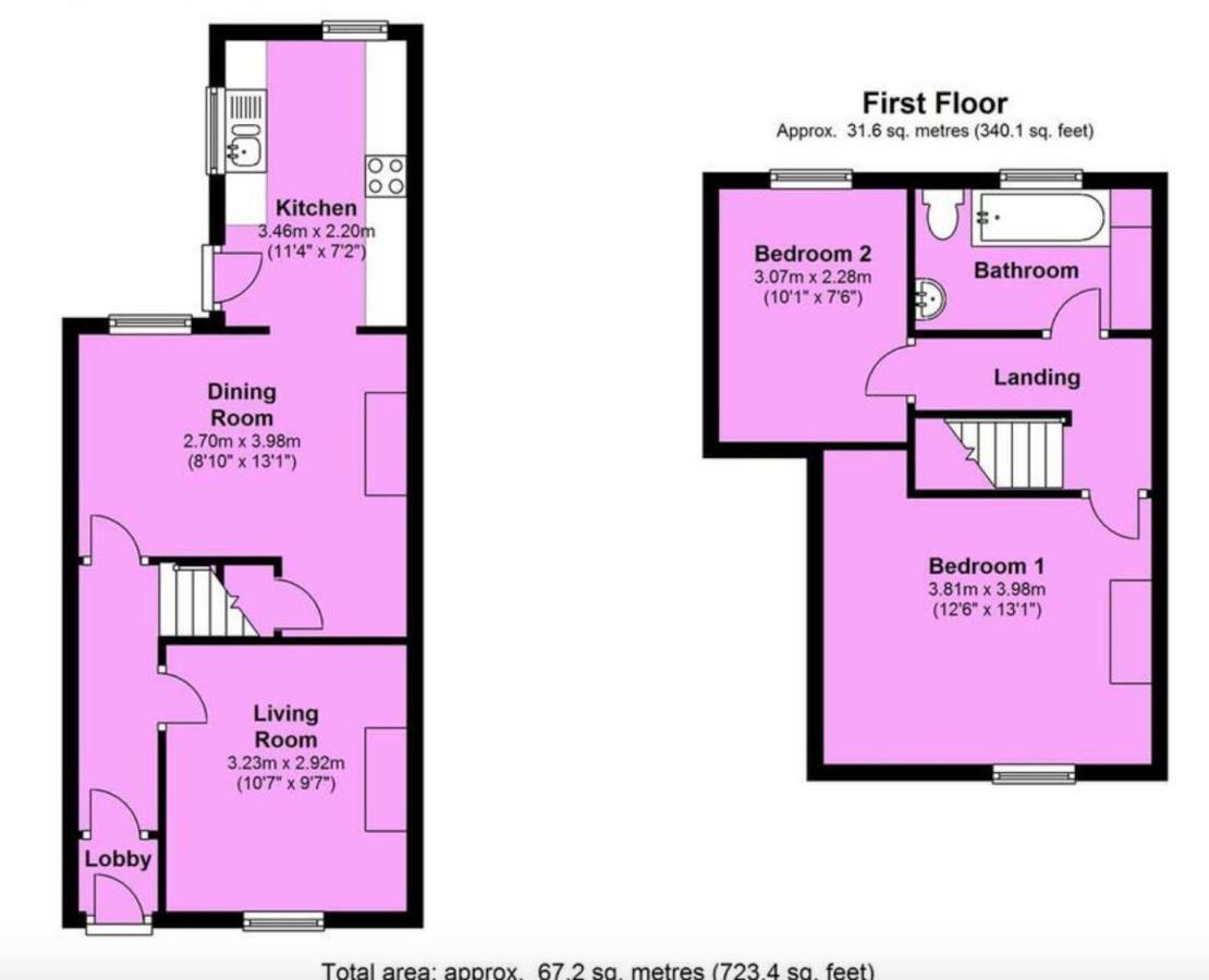 Entire 2-Bedroom House With Garden York Zewnętrze zdjęcie
